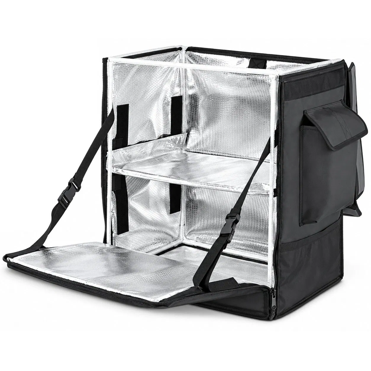 65L Waterproof Insulated Cooler Backpack with Zipper for Food Delivery and Outdoor Travel