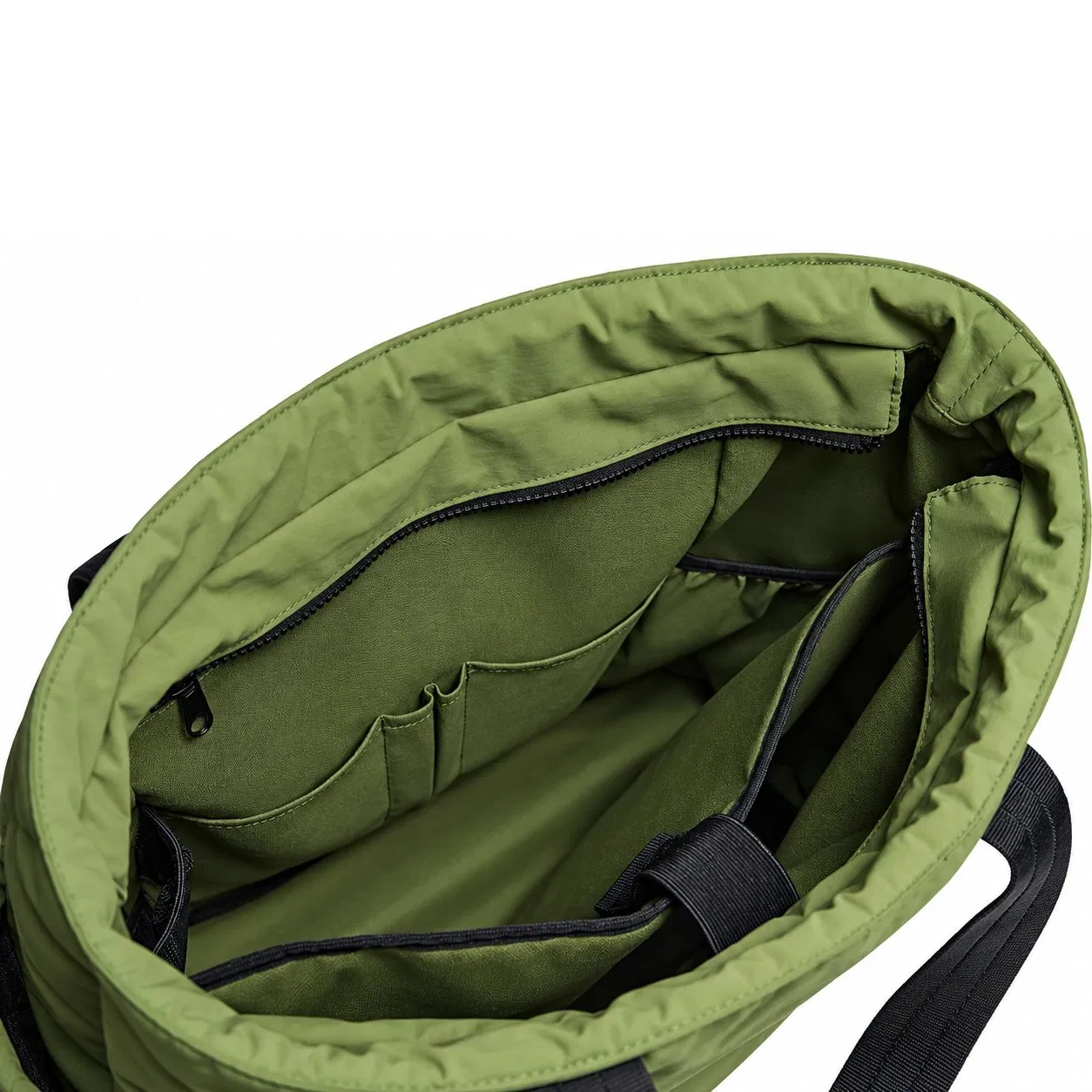 25L Quilted Puffy Nylon Tote Bag with Custom Embroidery and Polyester Lining for Women