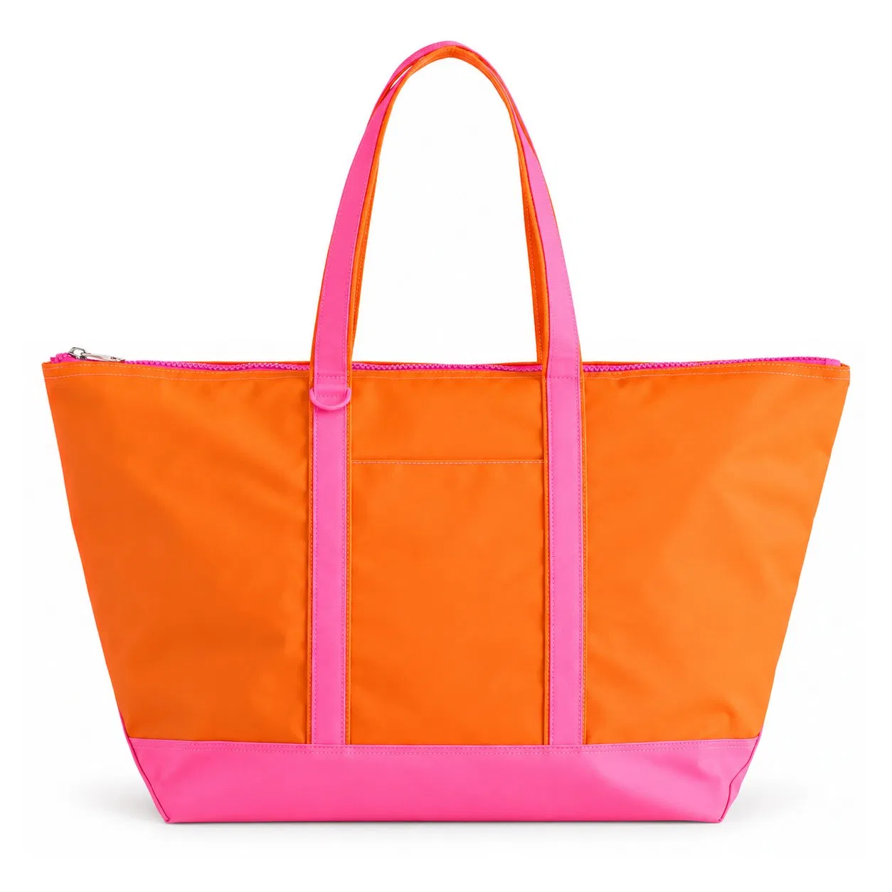 Quilted Nylon Puffer Tote Bag with Zipper Closure and Custom Embroidery for Women