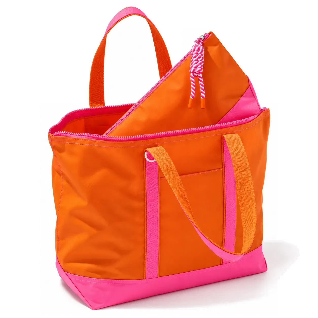 Quilted Nylon Puffer Tote Bag with Zipper Closure and Custom Embroidery for Women
