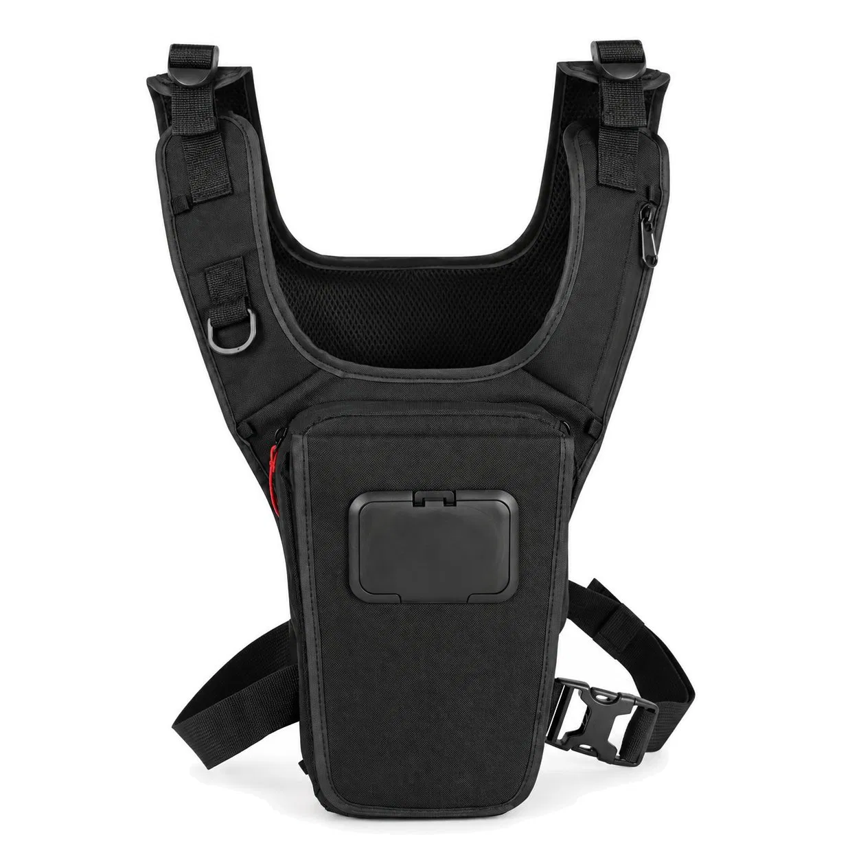 Portable Running Hydration Storage Vest with Adjustable Chest Straps and Phone Pocket