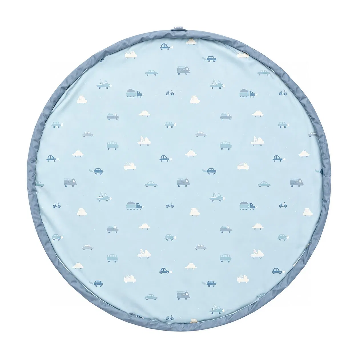 Foldable Polyester Toy Storage Play Mat with Double Drawstring and Custom Digital Printing