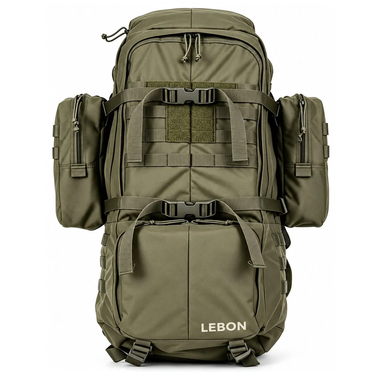 Waterproof Polyester Tactical Hiking Backpack with Molle System and Internal Frame