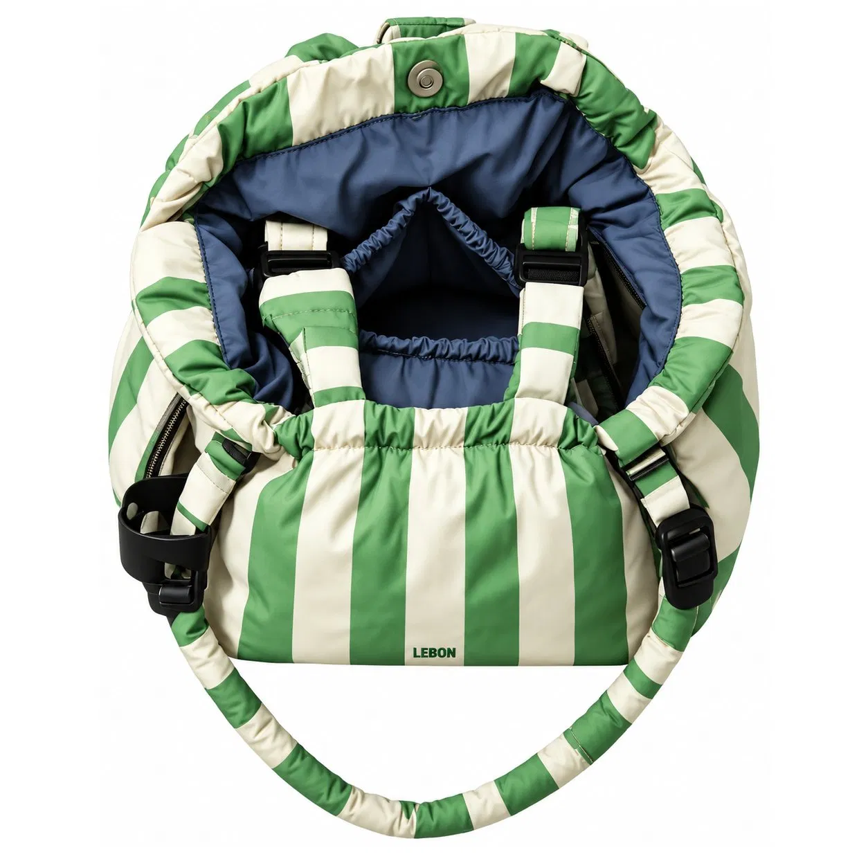 Recycled Nylon Convertible Stroller Organizer Bag with Adjustable Shoulder Strap