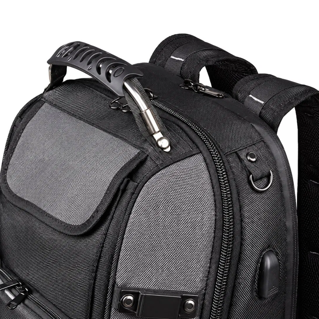 Water Resistant Barber Tool Backpack with Organized Compartments for Hair Stylists