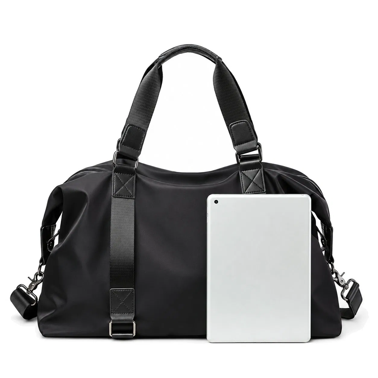 Waterproof Canvas Weekender Duffel Bag with Adjustable Strap for Gym and Travel