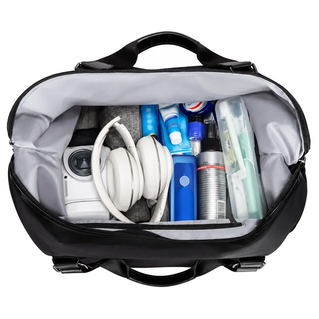 Waterproof Canvas Weekender Duffel Bag with Adjustable Strap for Gym and Travel
