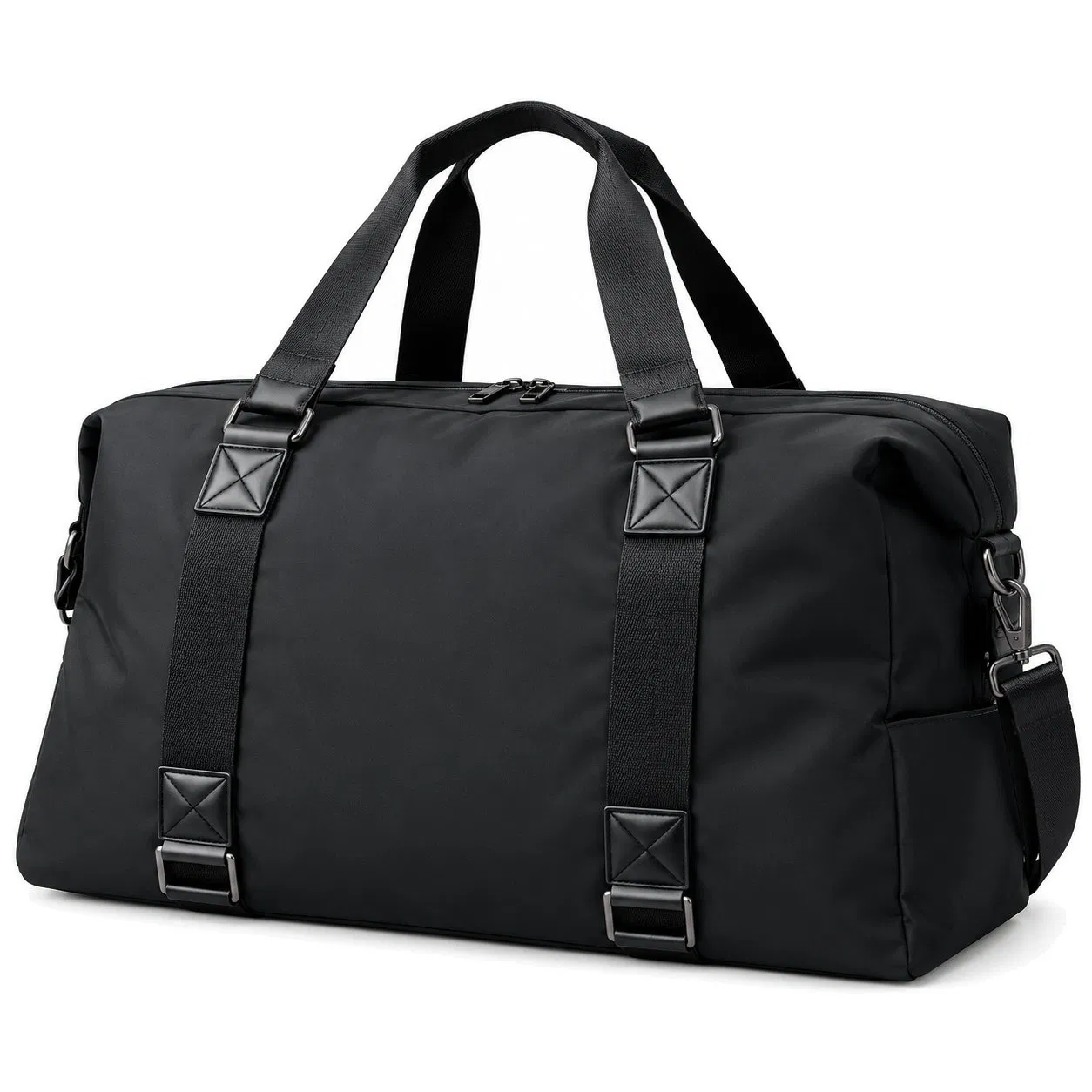 Waterproof Canvas Weekender Duffel Bag with Adjustable Strap for Gym and Travel