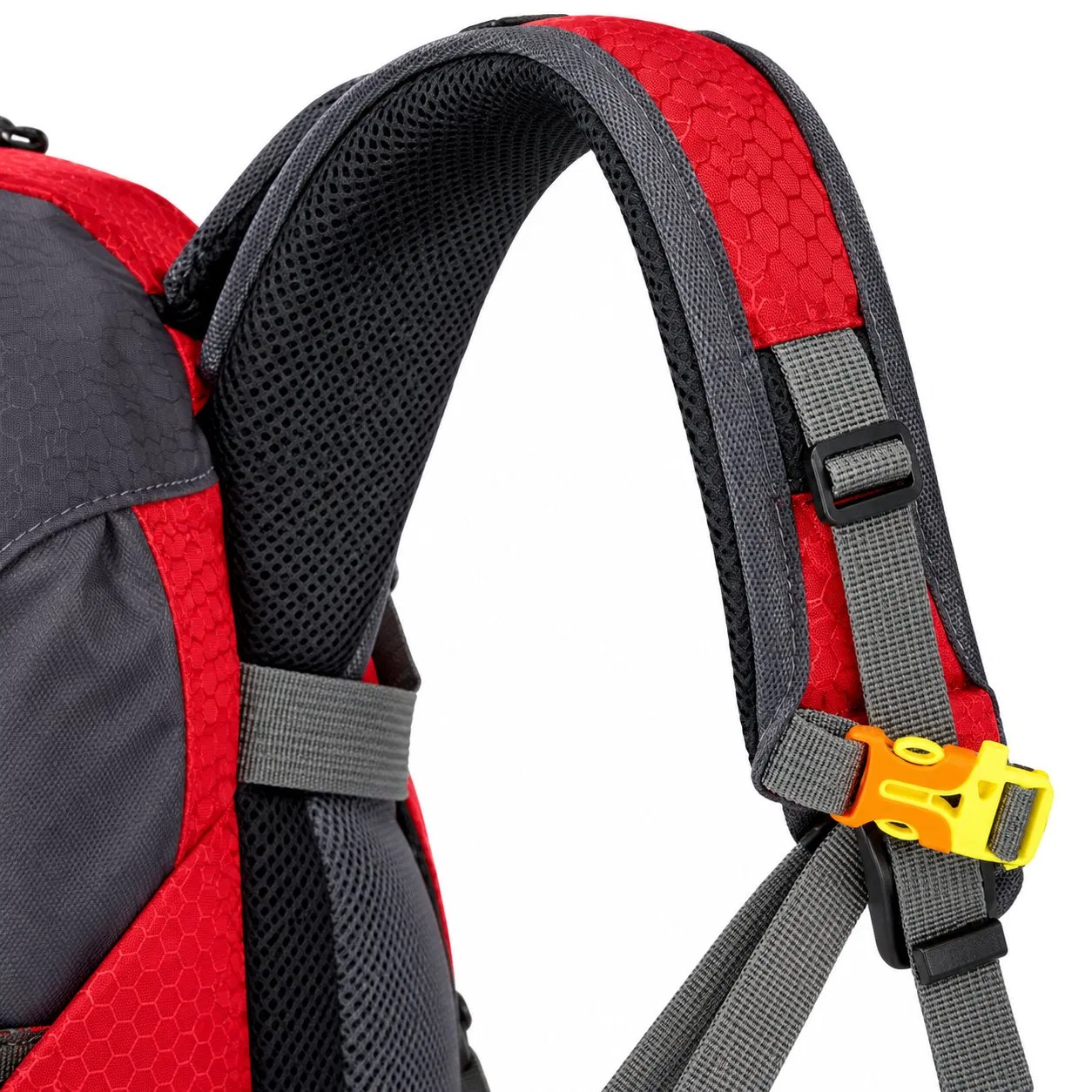 Custom Nylon Hiking Backpack with Internal Frame Adjustable Padded Straps and Multiple Compartments