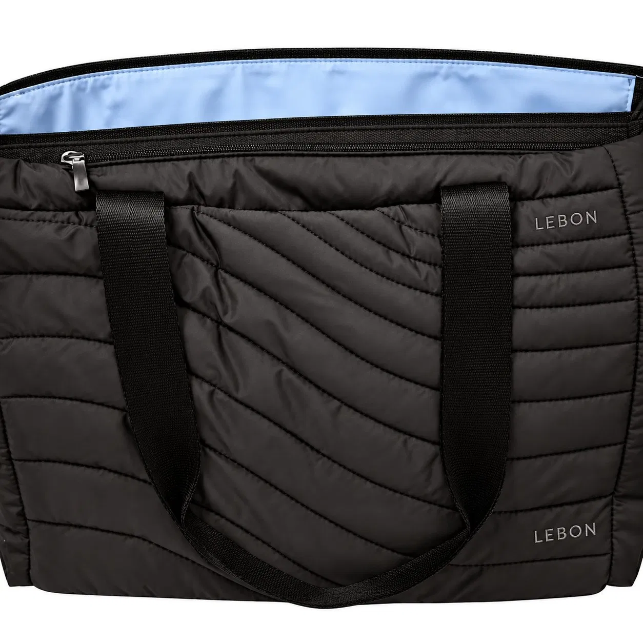 Minimalist Nylon Laptop Tote Bag with RFID Pocket and Luggage Sleeve for Work Travel
