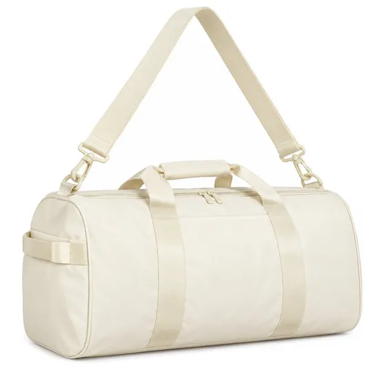 Nylon Gym Travel Duffle Bag with Shoe Compartment and Detachable Shoulder Strap