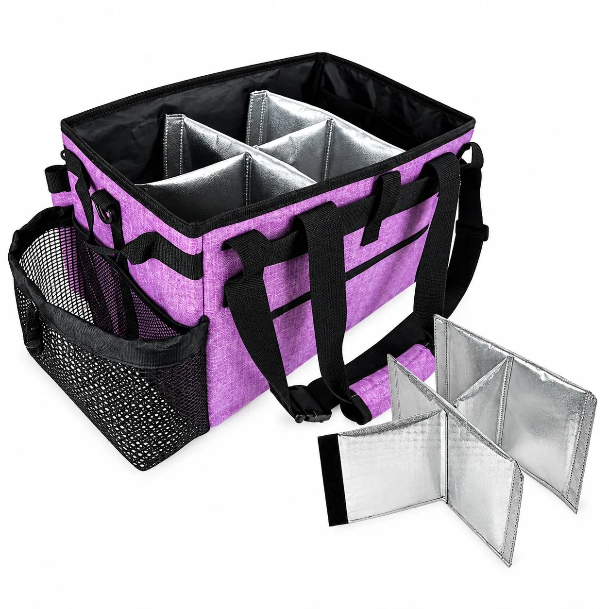 Large Wearable Cleaning Caddy Bag Cleaning Supplies Organizer with Shoulder and Waist Straps for Cleaners