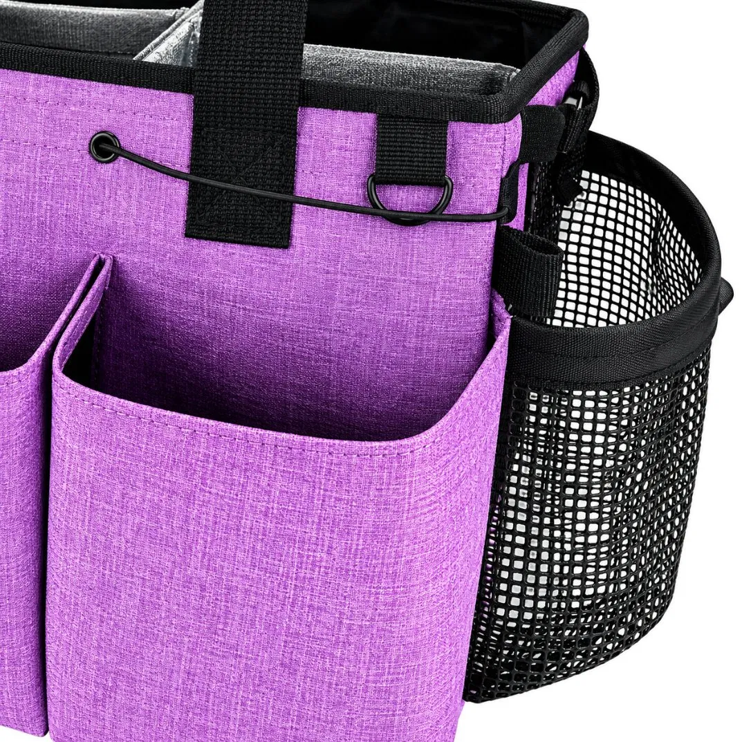 Large Wearable Cleaning Caddy Bag Cleaning Supplies Organizer with Shoulder and Waist Straps for Cleaners