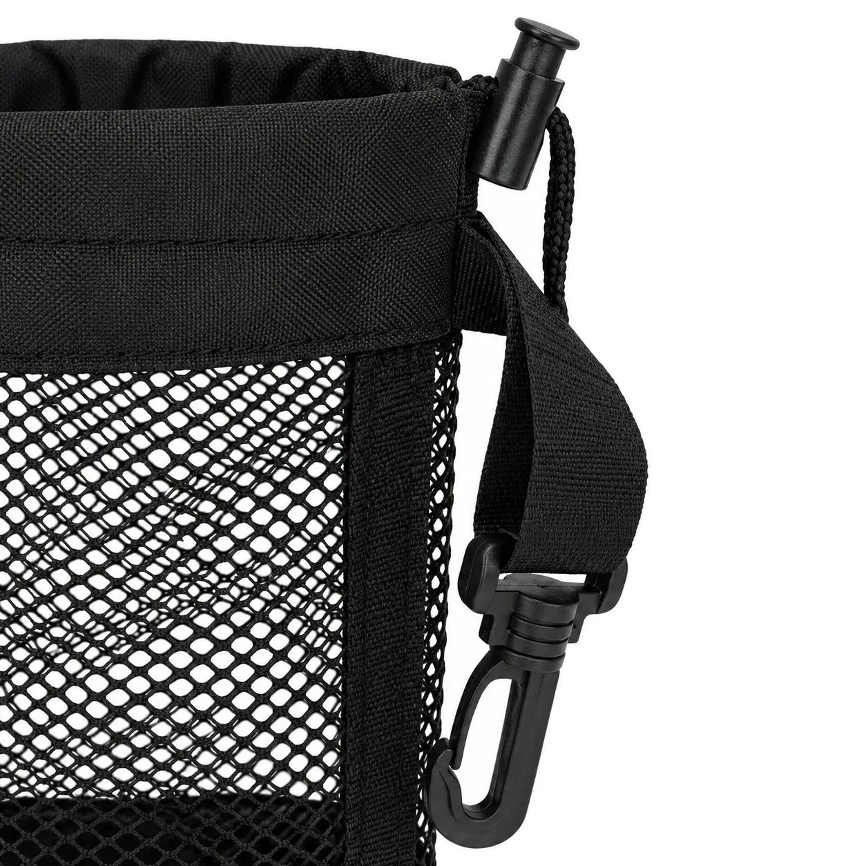Custom Logo Polyester Mesh Drawstring Golf Ball Storage Bag