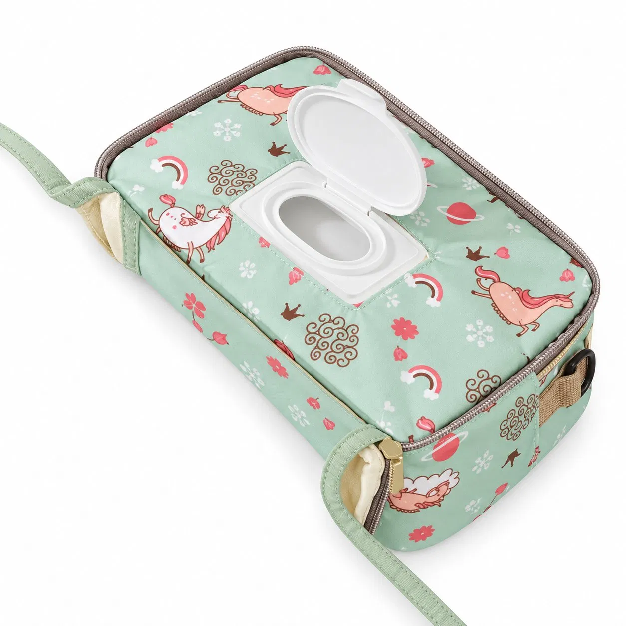 Custom Water Resistant Portable Diaper Bag with Removable Baby Changing Mat