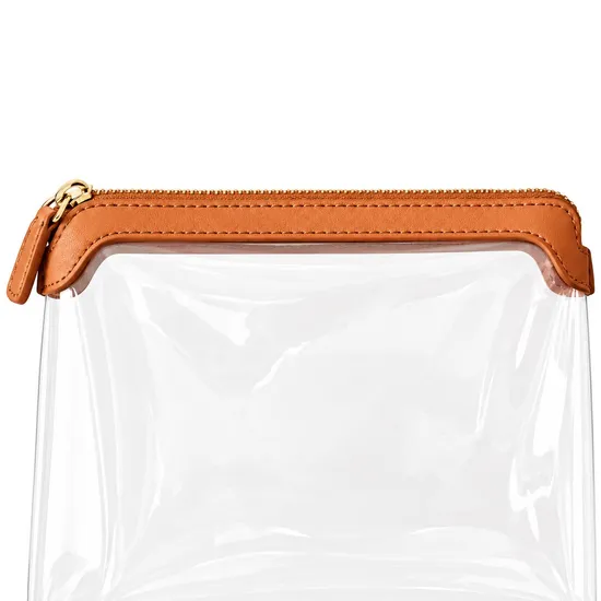 Custom Transparent Zipper Cosmetic Toiletry Pouch for Travel Storage