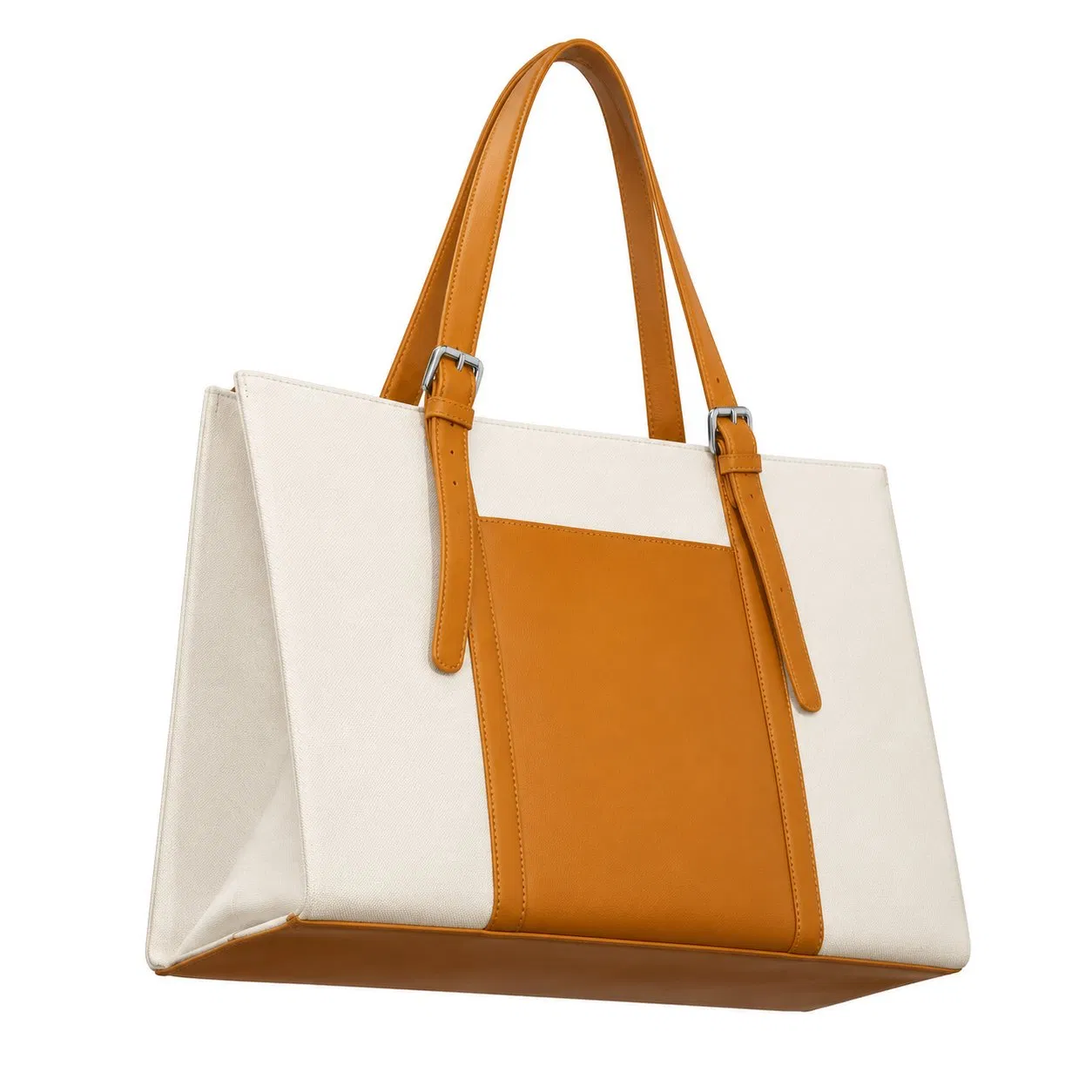 Custom PU Tote Shoulder Bag with Zipper for Women Daily Shopping and Business