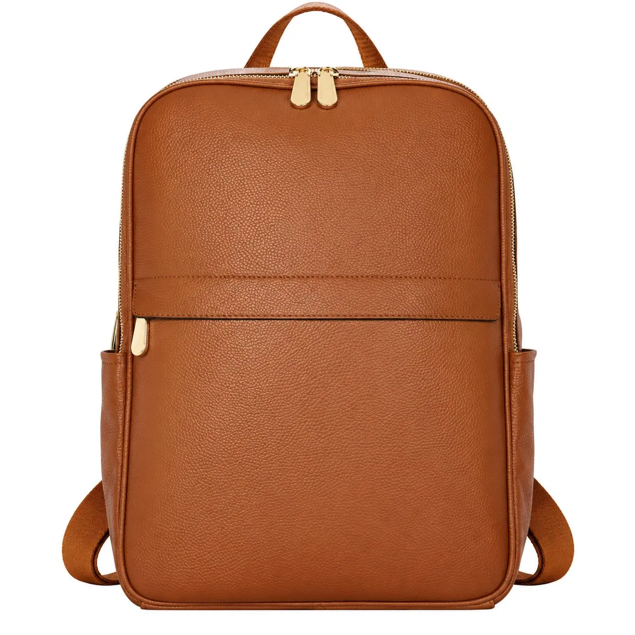Custom Microfiber Synthetic Leather Laptop Backpack for Business Office and Travel