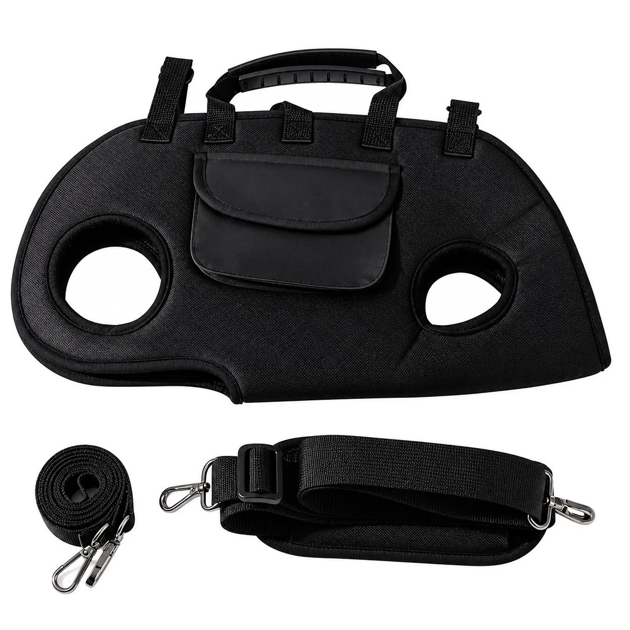 Custom Nylon Small Dog Cat Pet Sling Carrier Bag with Adjustable Strap and Pocket