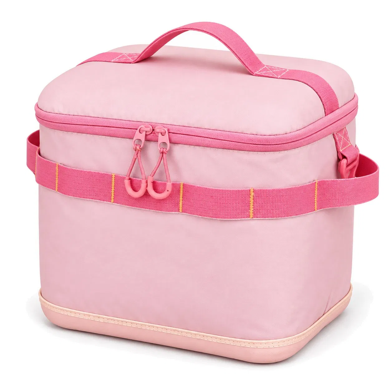 Oxford Cloth Insulated Lunch Tote Bag with Zipper Closure for School and Picnic