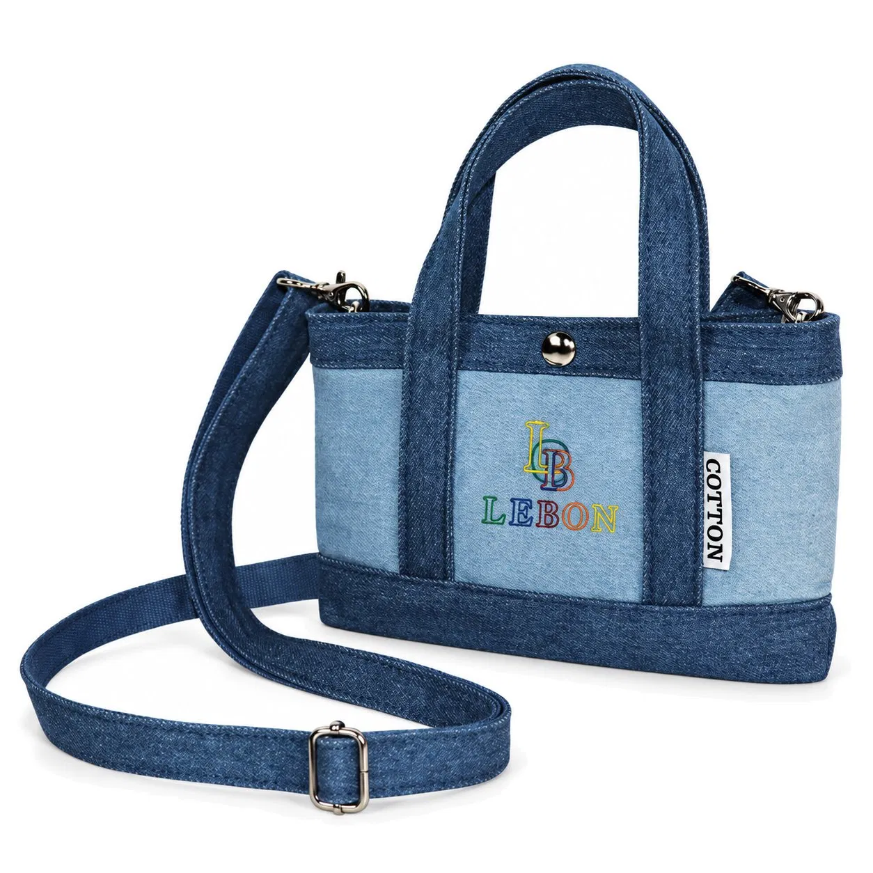 Women Fashion Tote Bag with Zipper Closure Polyester Lining and Custom Logo