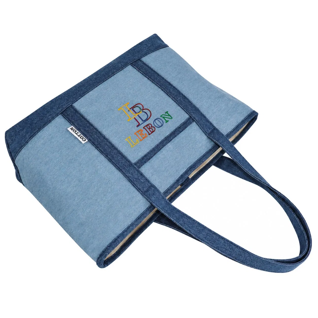 Women Fashion Tote Bag with Zipper Closure Polyester Lining and Custom Logo