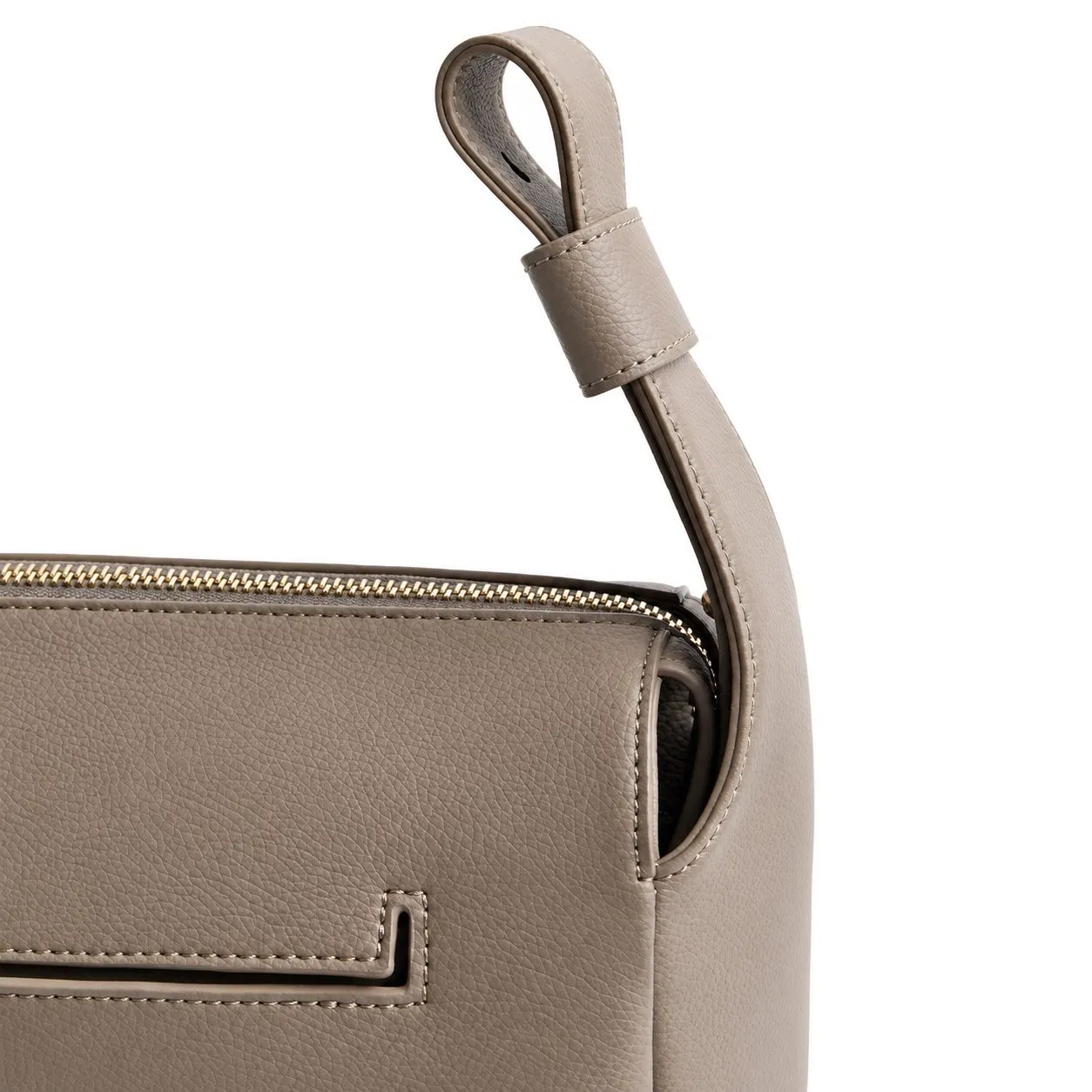 Custom PU Leather Stroller Organizer Diaper Bag with Zipper and Phone Pockets