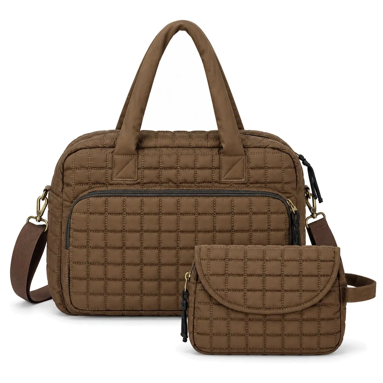 Custom Waterproof Mommy Shoulder Diaper Bag with Mini Pouch for Baby Travel