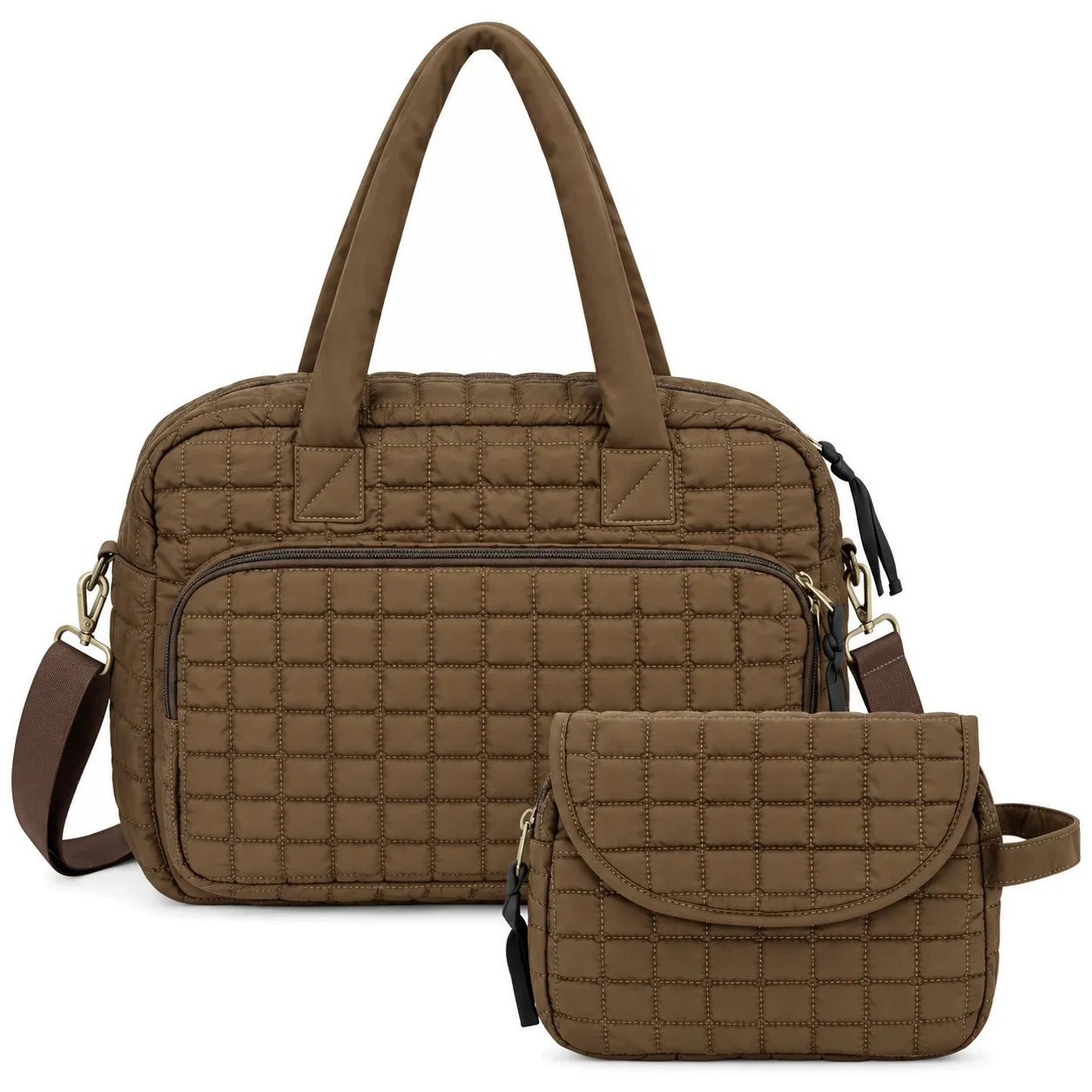 Custom Waterproof Mommy Shoulder Diaper Bag with Mini Pouch for Baby Travel