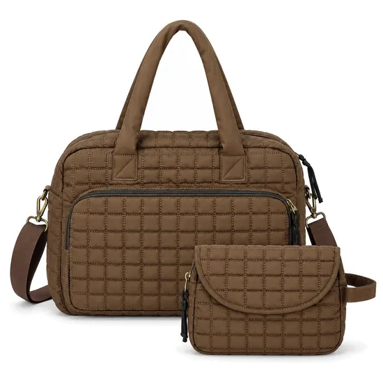 Custom Waterproof Mommy Shoulder Diaper Bag with Mini Pouch for Baby Travel