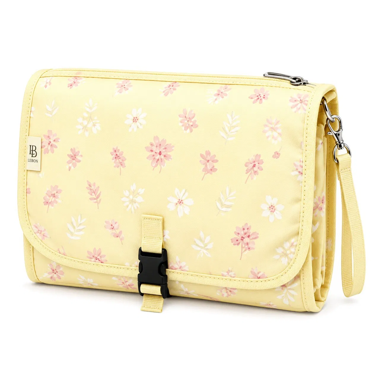 Custom Waterproof Foldable Baby Diaper Changing Pad with Handle and Storage Pockets