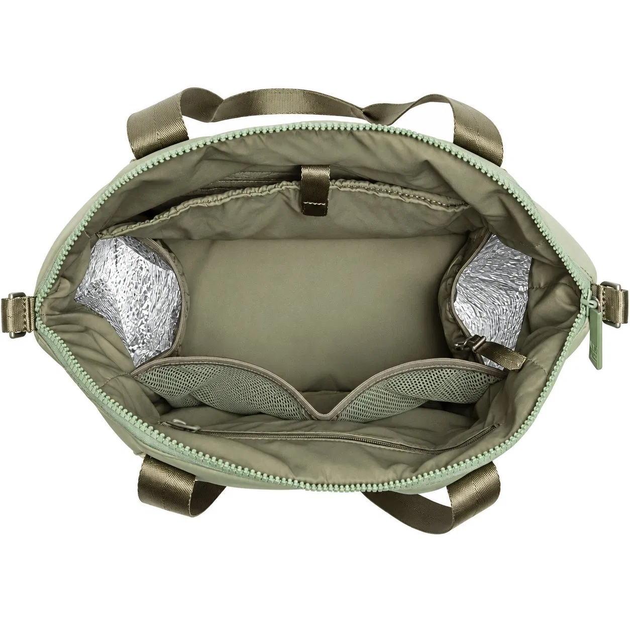 Custom Neoprene Mommy Diaper Tote Bag with Insulated Pockets and Changing Pad