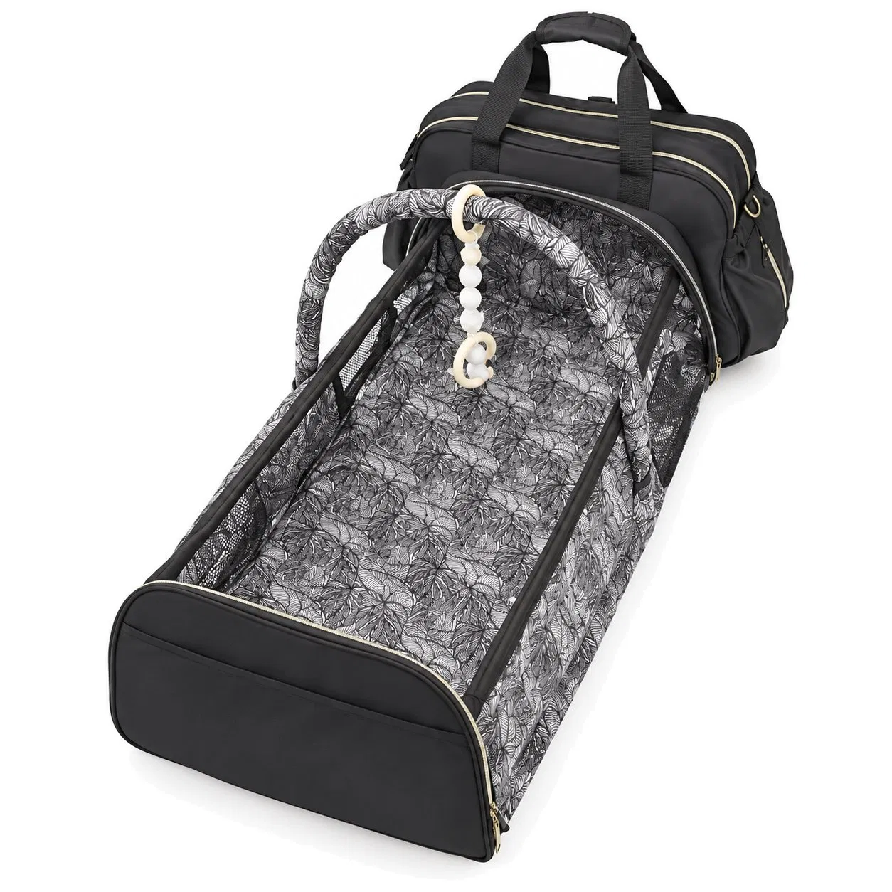 Custom Portable Three in One Diaper Travel Bag with Foldout Changing Mat