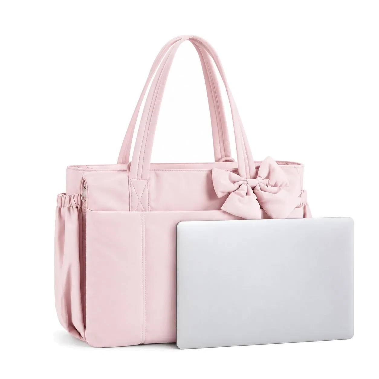 Custom Waterproof Nylon Shoulder Handbag with Multiple Pockets for Women