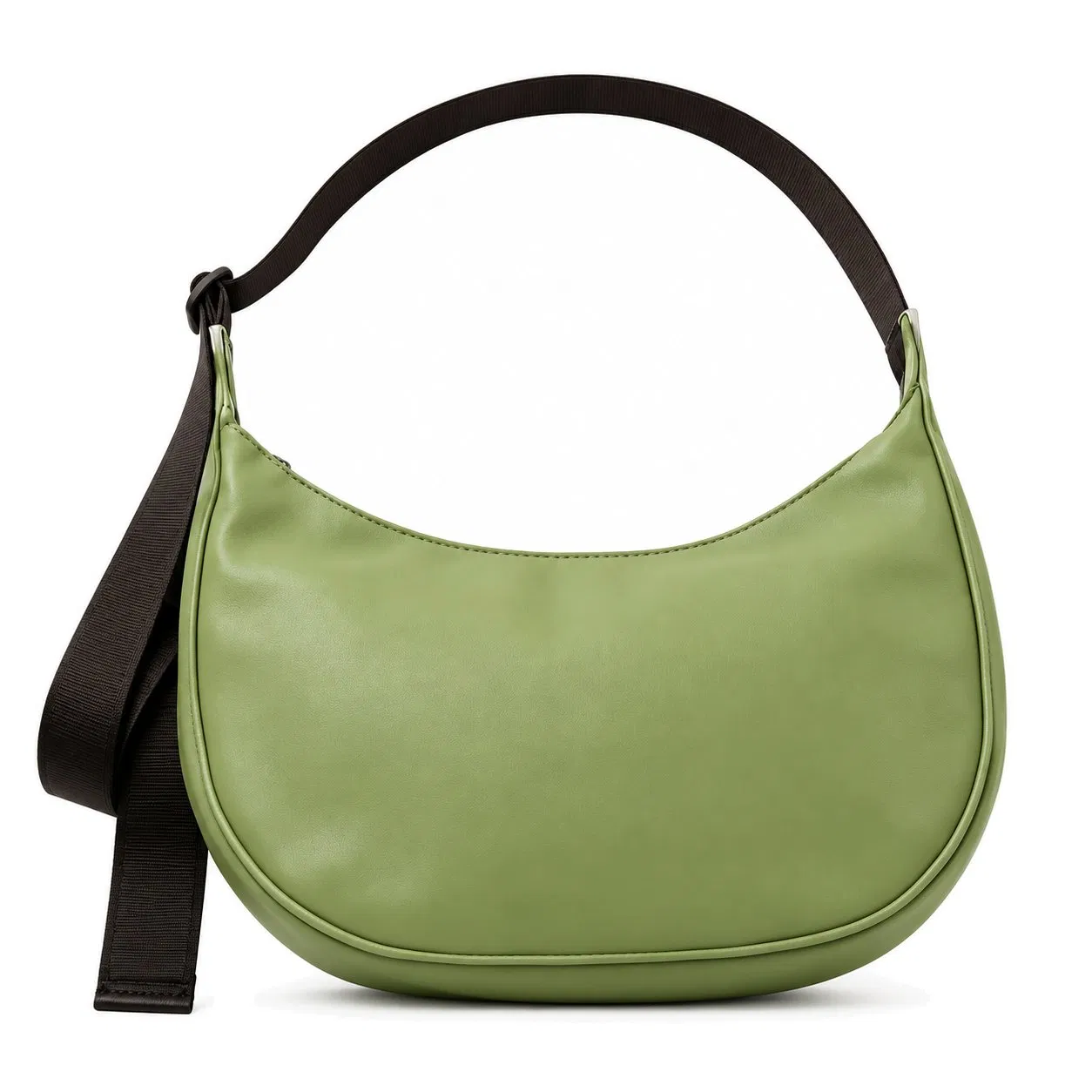 Custom Lightweight Nylon Half Moon Crossbody Shoulder Bag for Daily Travel