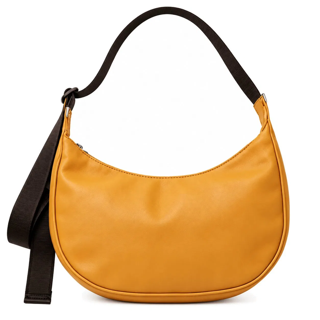 Custom Lightweight Nylon Half Moon Crossbody Shoulder Bag for Daily Travel