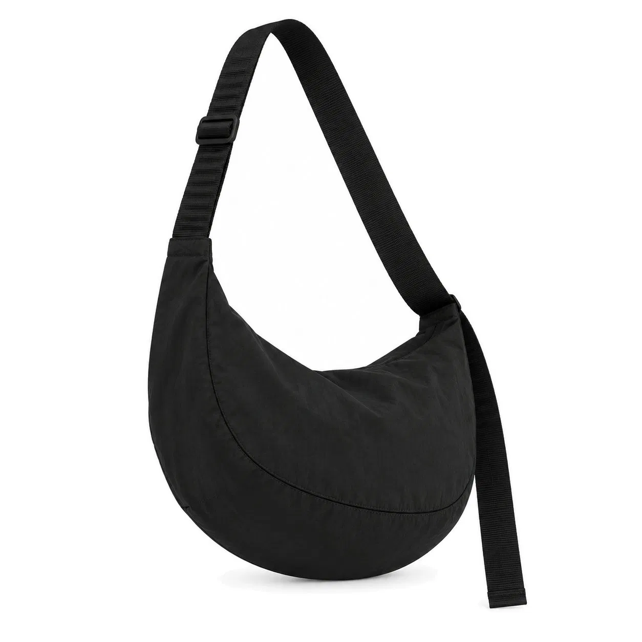 Custom Lightweight Nylon Half Moon Crossbody Shoulder Bag for Daily Travel