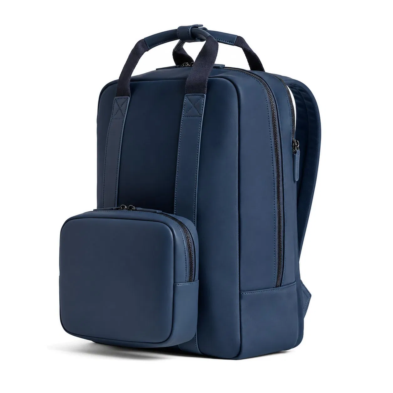 Custom Nylon Laptop Backpack with Detachable Pouch for Business Travel and School