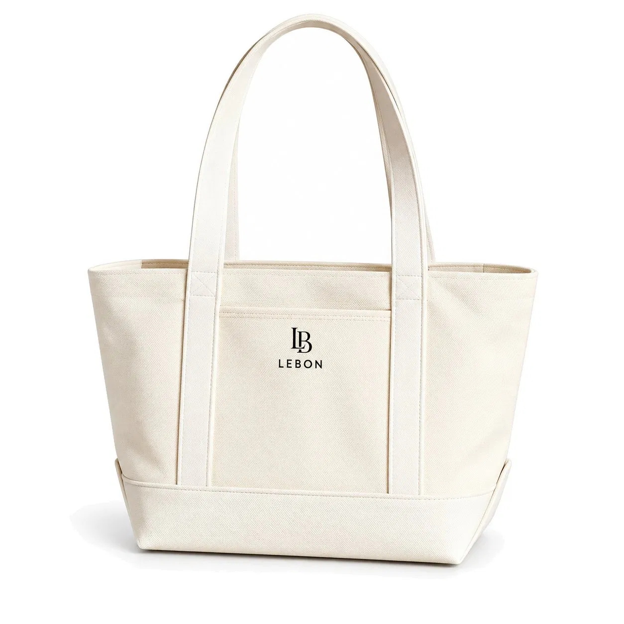 Custom Canvas Tote Bag with Hand Length Handles for Work Shopping and Travel