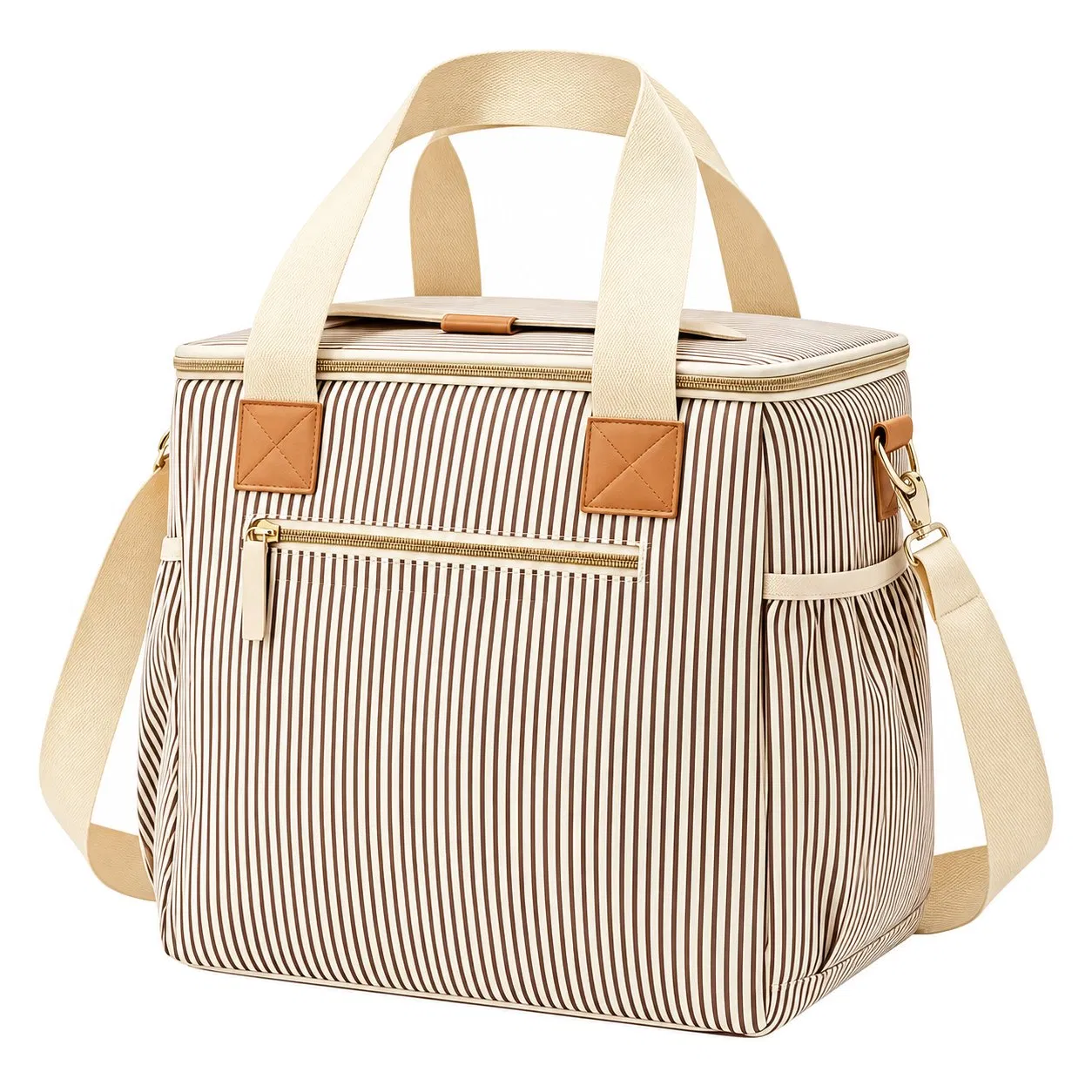 Custom Soft Sided Insulated Cooler Bag with Pockets for Beach Picnic Outdoor Use