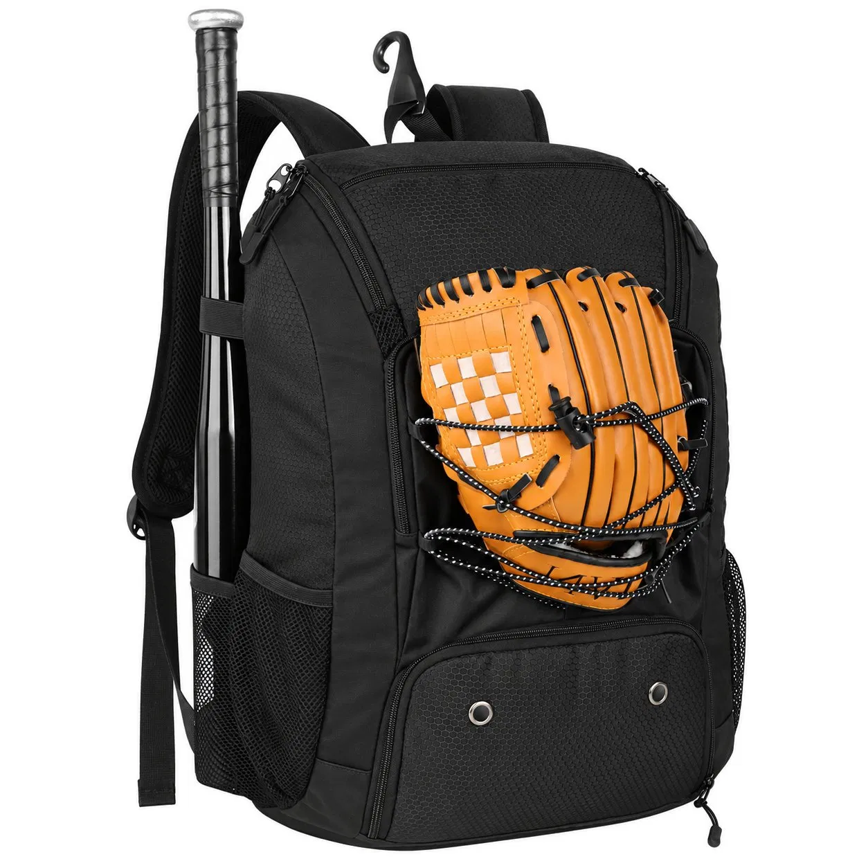 Custom Polyester Baseball Softball Equipment Backpack with Shoe Compartment