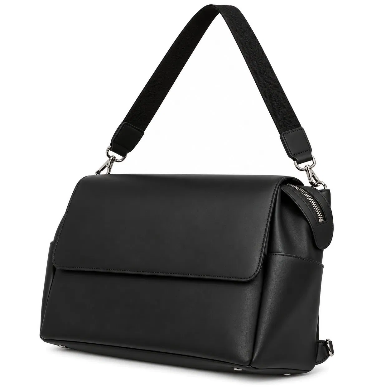 Custom Fashion PU Leather Diaper Backpack with Large Capacity for Baby Travel