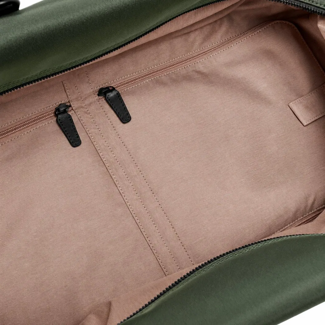 Water Resistant Nylon Gym Duffel Bag with Shoe Compartment and Adjustable Strap