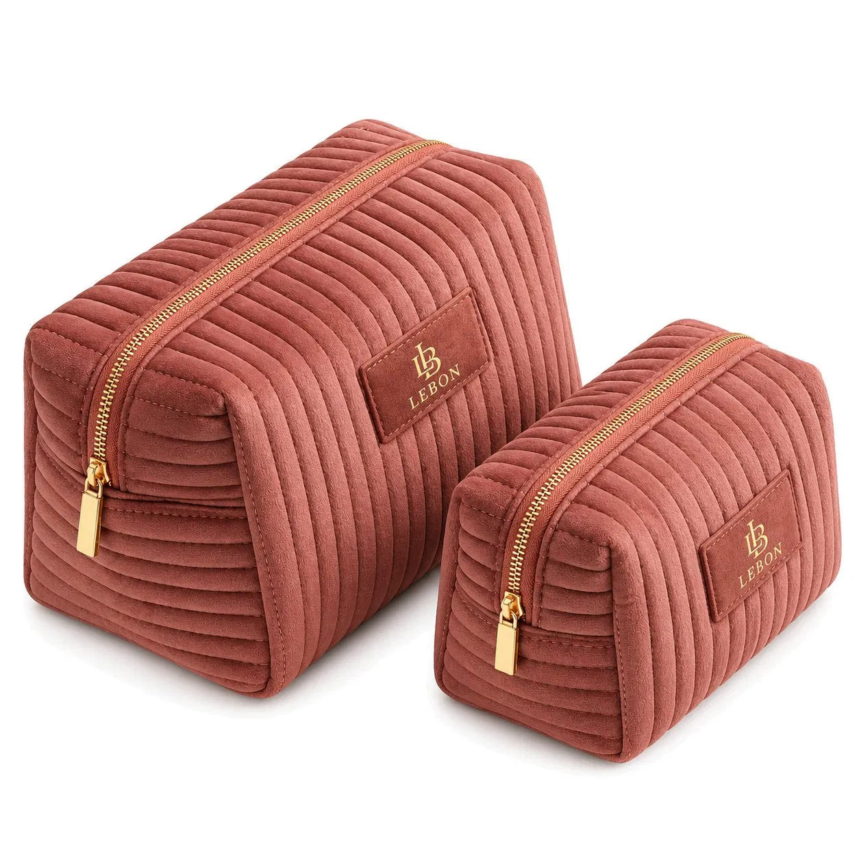 Custom Logo Velvet Quilted Makeup Bag for Daily Cosmetic Storage and Travel