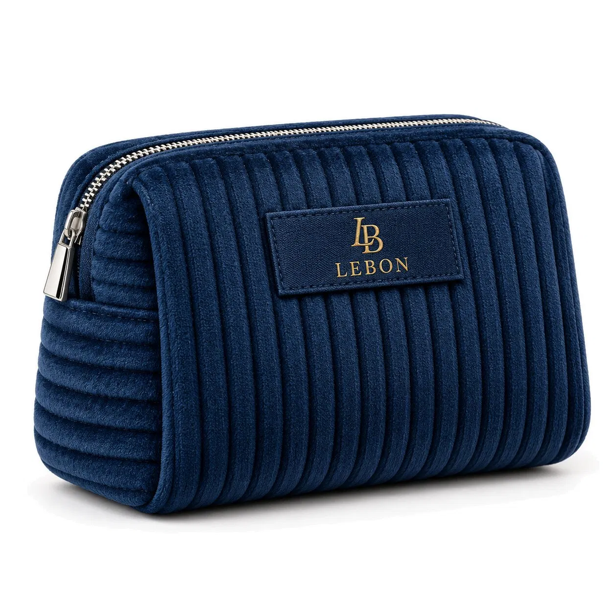 Custom Logo Velvet Quilted Makeup Bag for Daily Cosmetic Storage and Travel