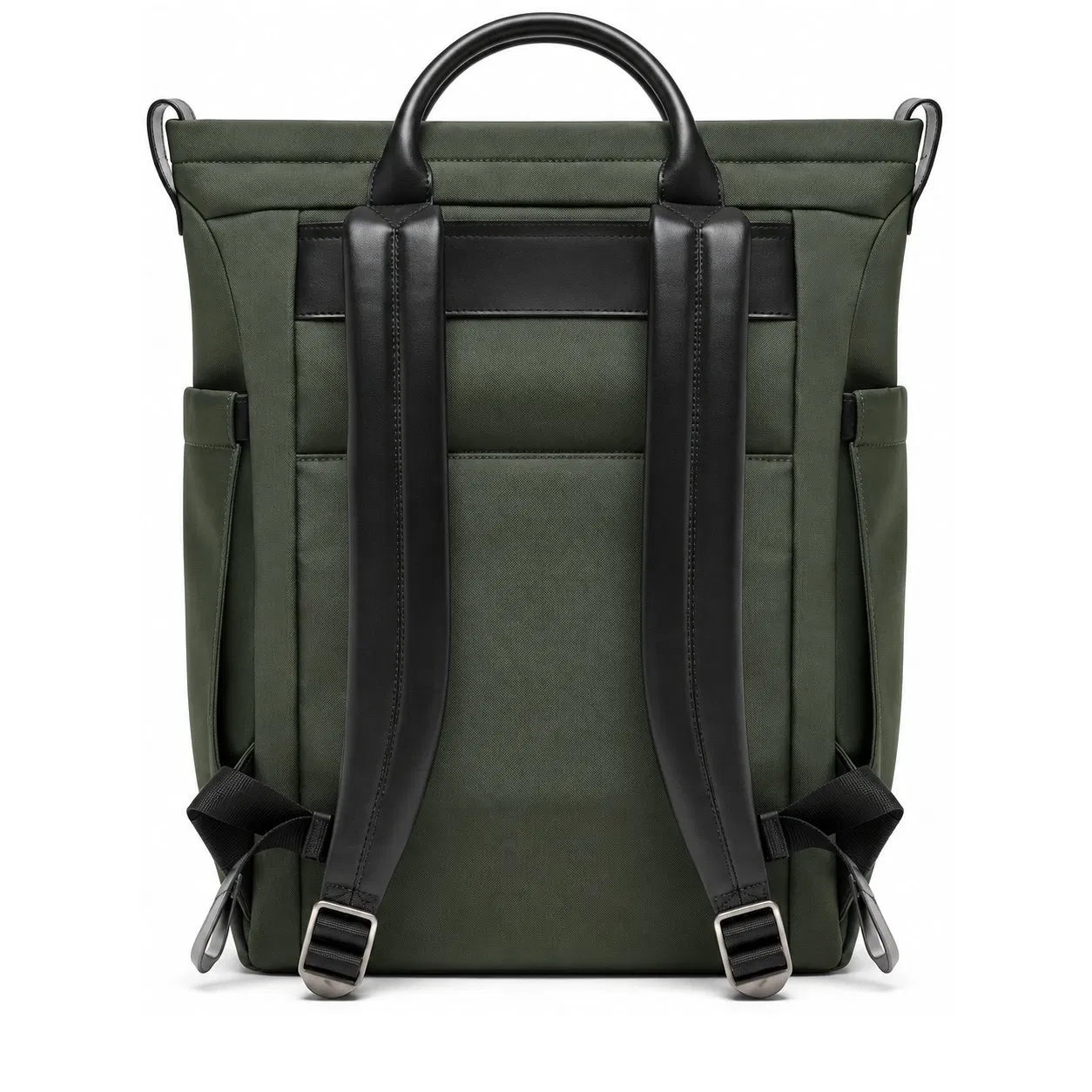 Custom Logo Nylon Laptop Backpack Convertible Tote Bag for Work and Travel