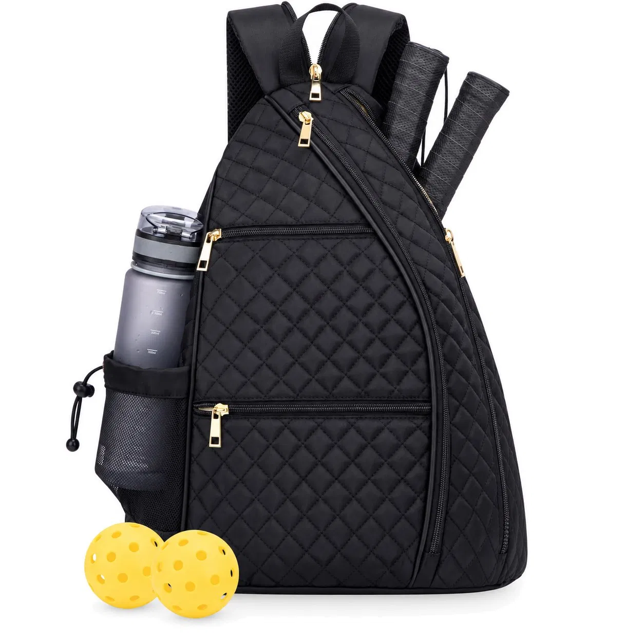 Custom Logo Tennis and Pickleball Racket Crossbody Bag with Detachable Shoulder Strap