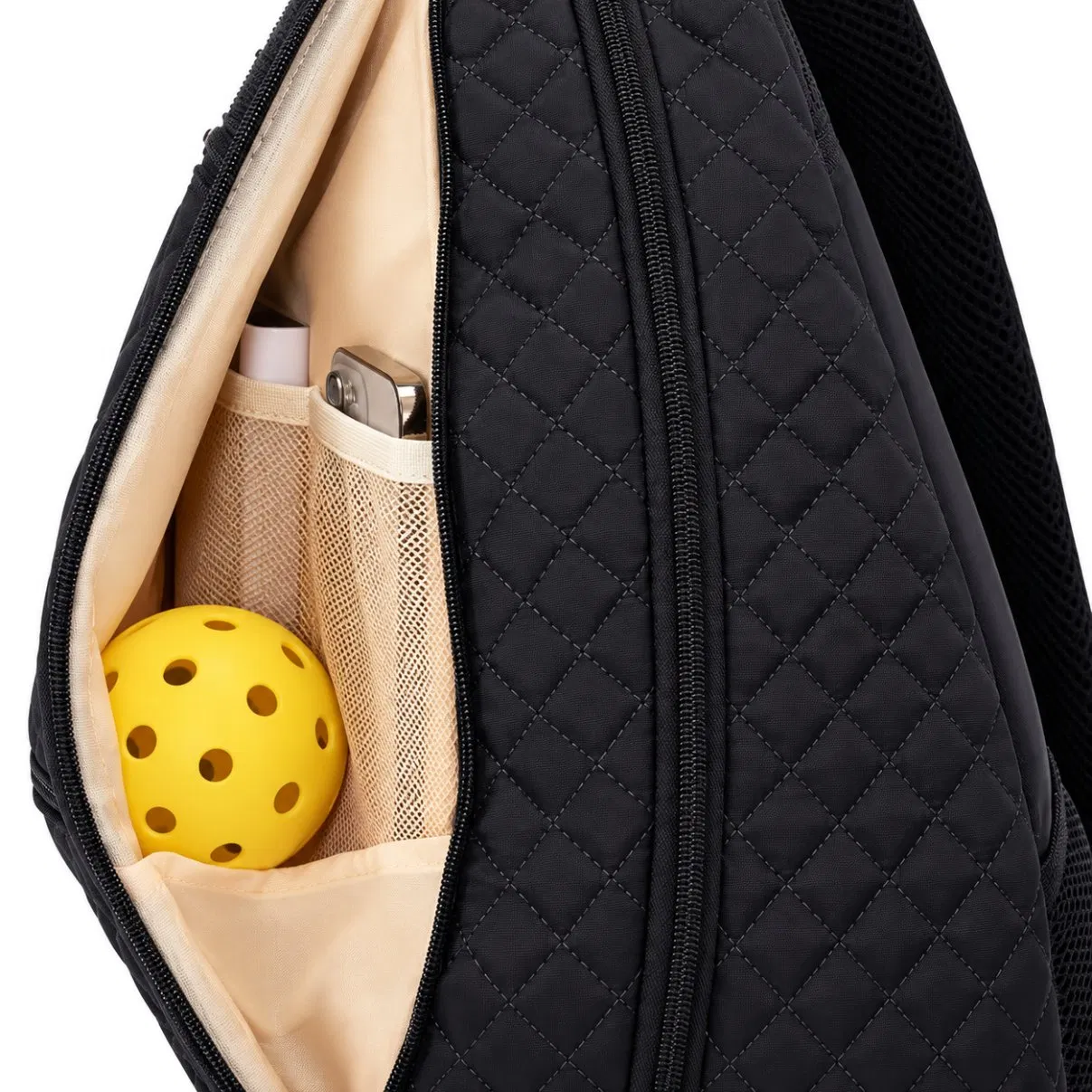 Custom Logo Tennis and Pickleball Racket Crossbody Bag with Detachable Shoulder Strap