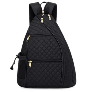 Custom Logo Tennis and Pickleball Racket Crossbody Bag with Detachable Shoulder Strap
