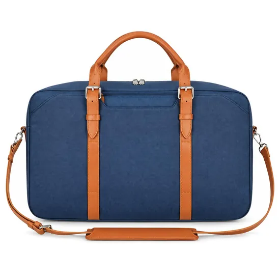 Custom Oxford Laptop Briefcase with Luggage Sleeve and Detachable Shoulder Strap